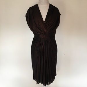 Badgley Mischka Collection Ruched Cocktail Dress